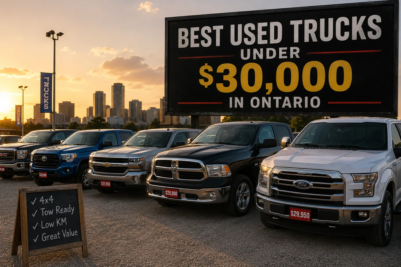 Best Used Trucks Under $30,000 in Ontario