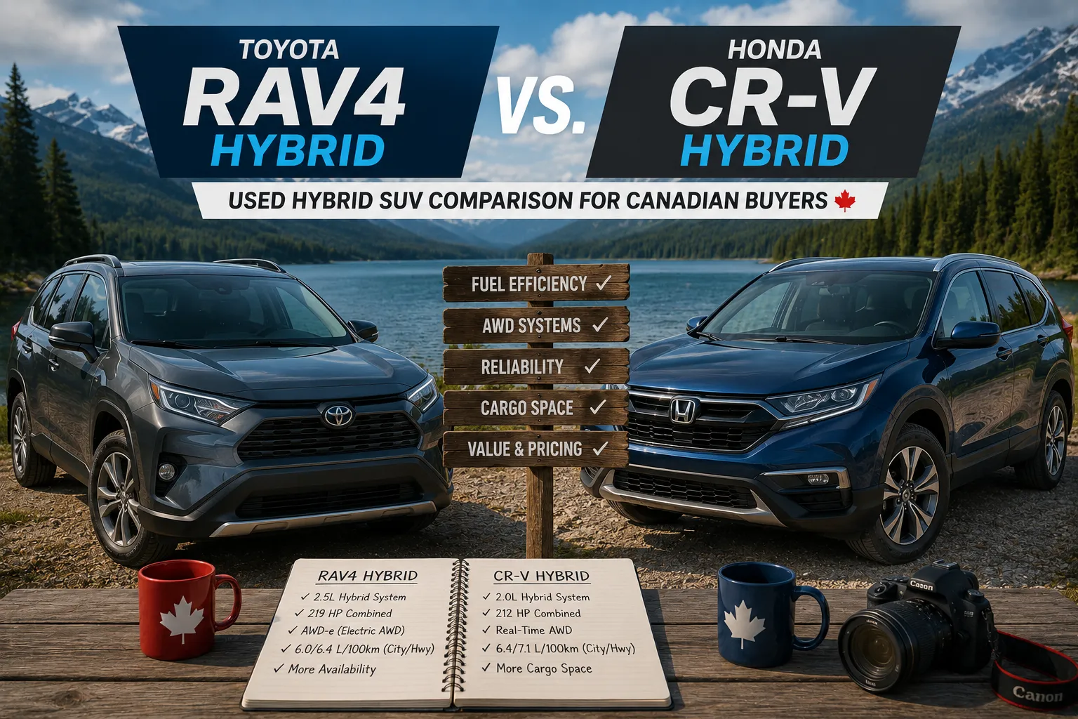 Toyota RAV4 Hybrid vs. Honda CR-V Hybrid — Used Hybrid SUV Comparison for Canadian Buyers